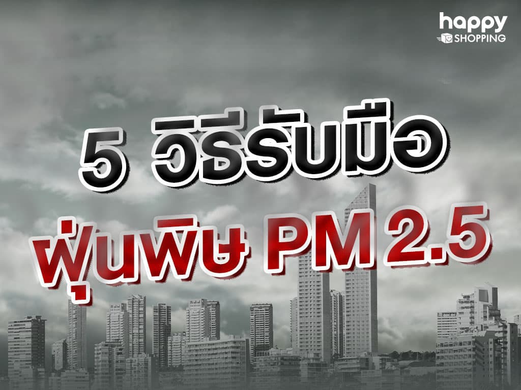 5 วิธีรับมือสู้ฝุ่นพิษ PM 2.5