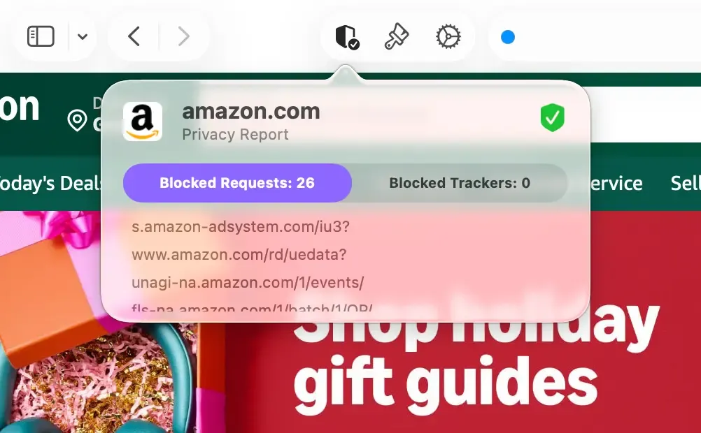 Ad & Tracking Blocking Screenshot
