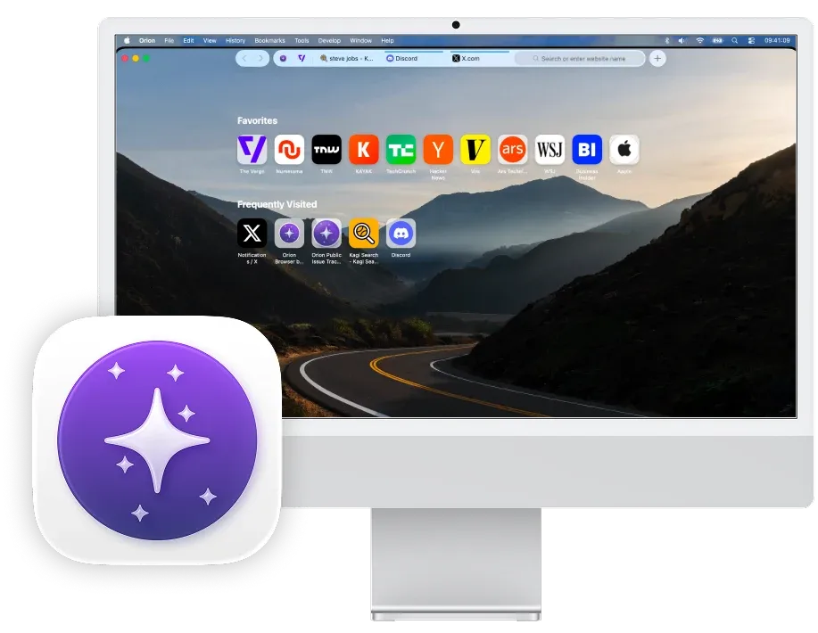 Orion 1.1 on iMac