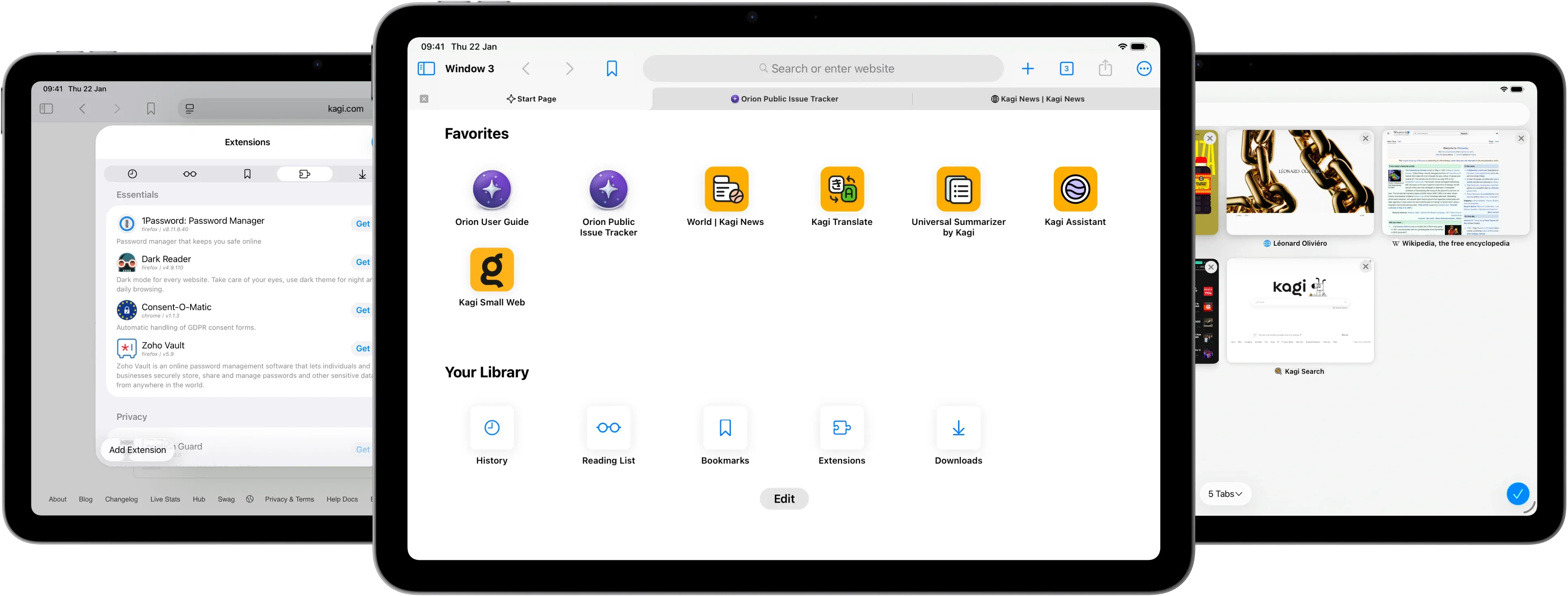 Orion Browser on iPadOS