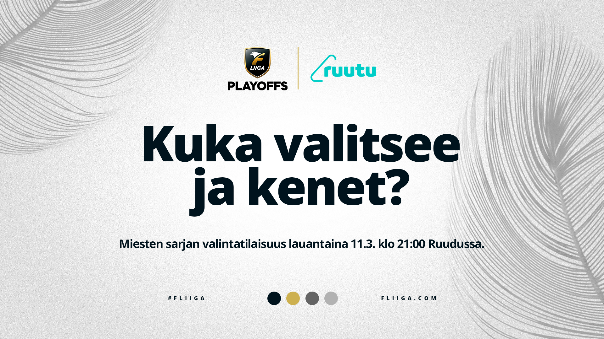 Kuka valitsee ja kenet? Playoff-valintatilaisuus suorana Ruudusta  lauantaina klo  - F-liiga