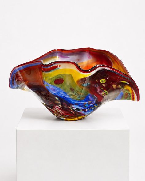 red-bloom-glass-bowl