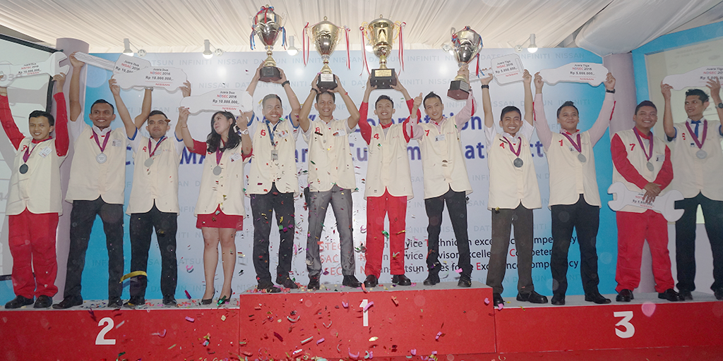 Penerimaan penghargaan juara