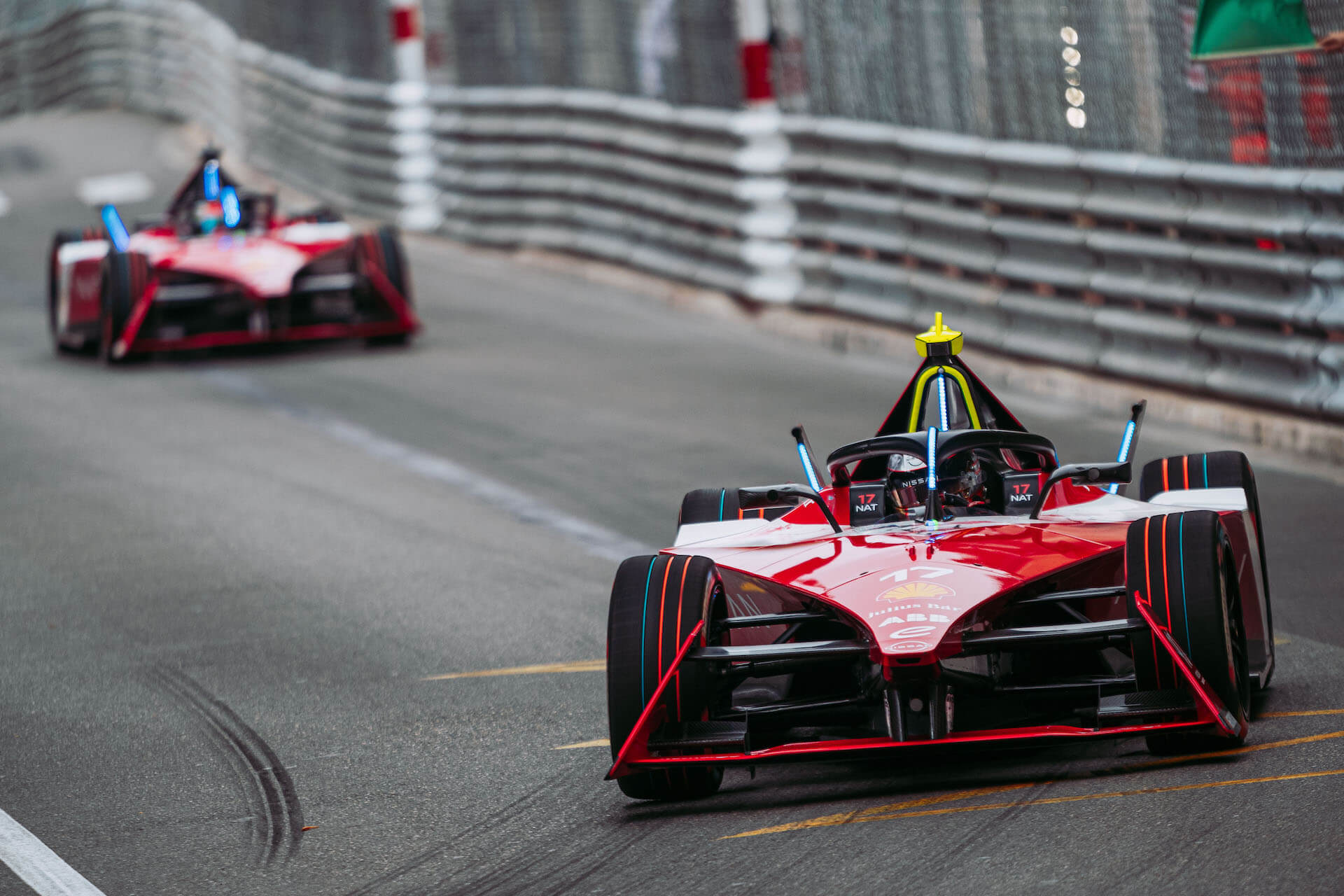 Nissan Formula E Racer on straightaway