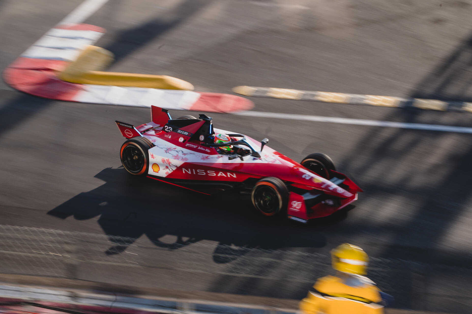 Nissan Formula E Racer on track