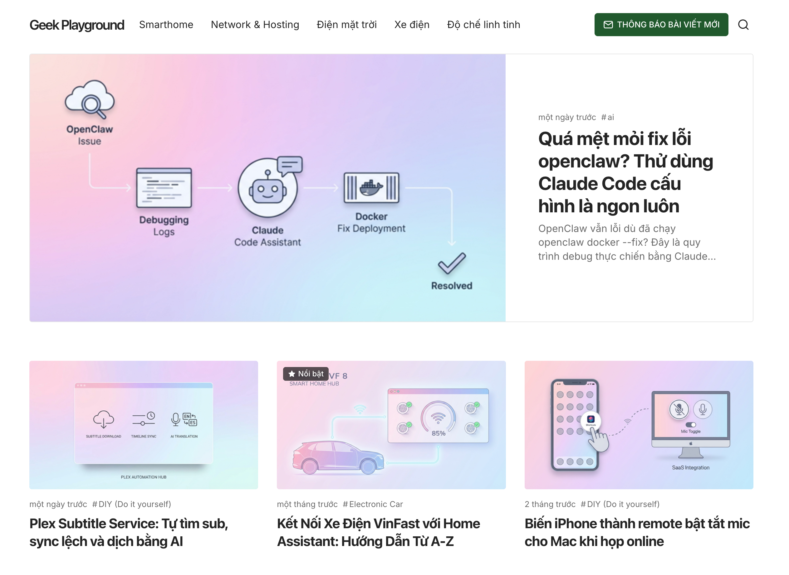 Geek Playground - Blog về SmartHome và DIY projects