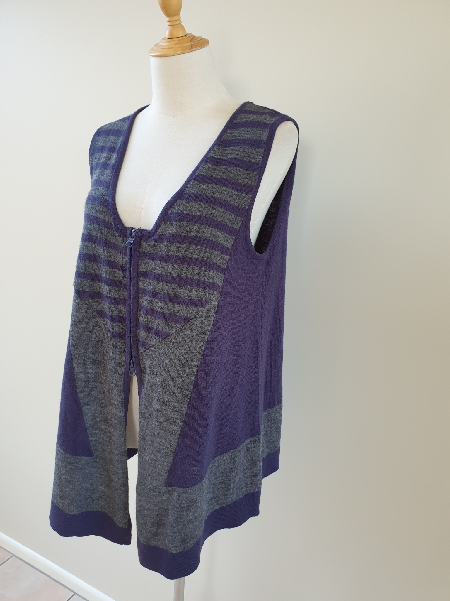 Twin Rivers Wool Blend Tunic Cardigan size M, image 2