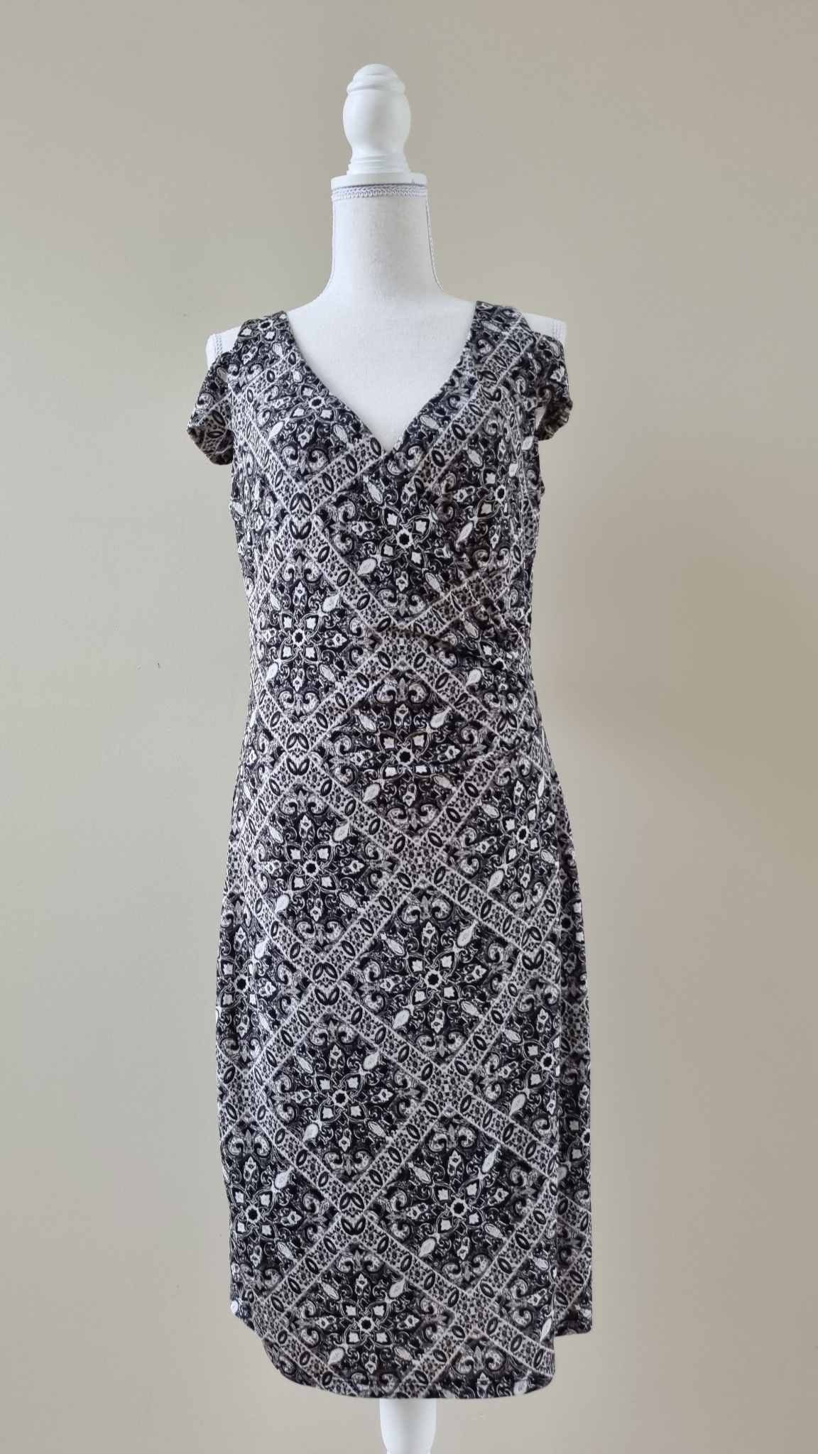Blue Illusion Dress Size S New, image 2