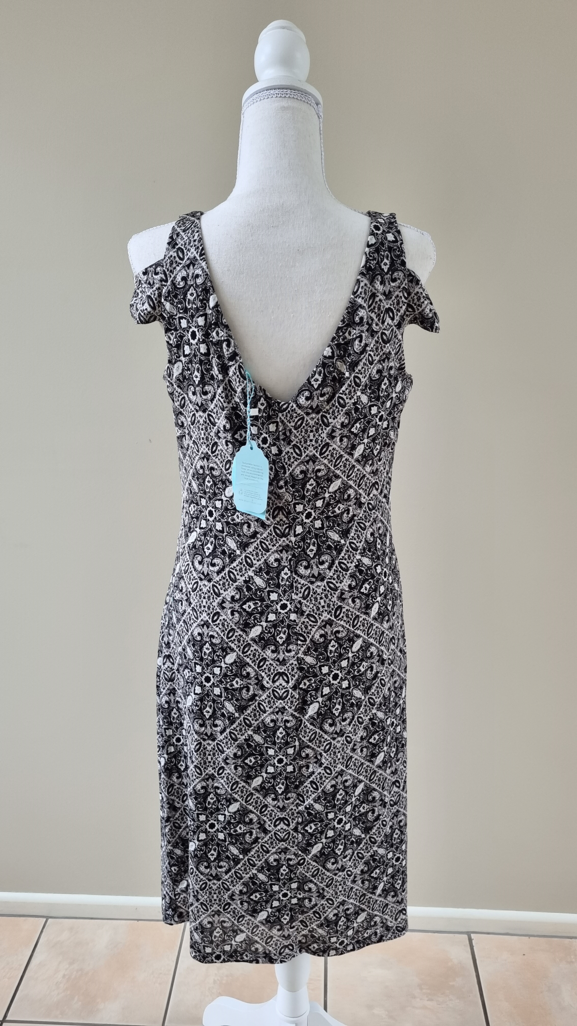 Blue Illusion Dress Size S New, image 4