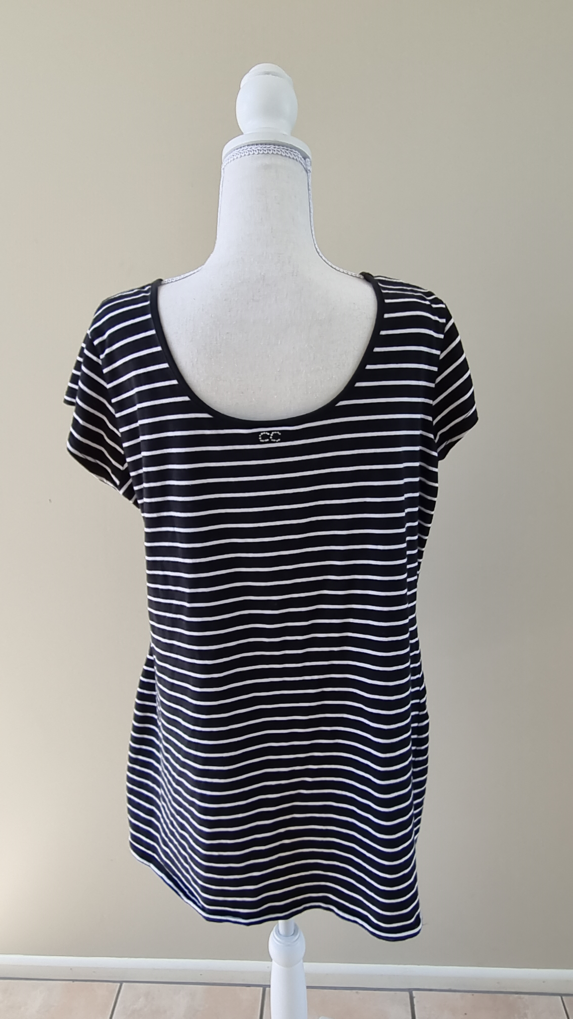 City Chic Black & White Top size M / 18, image 4