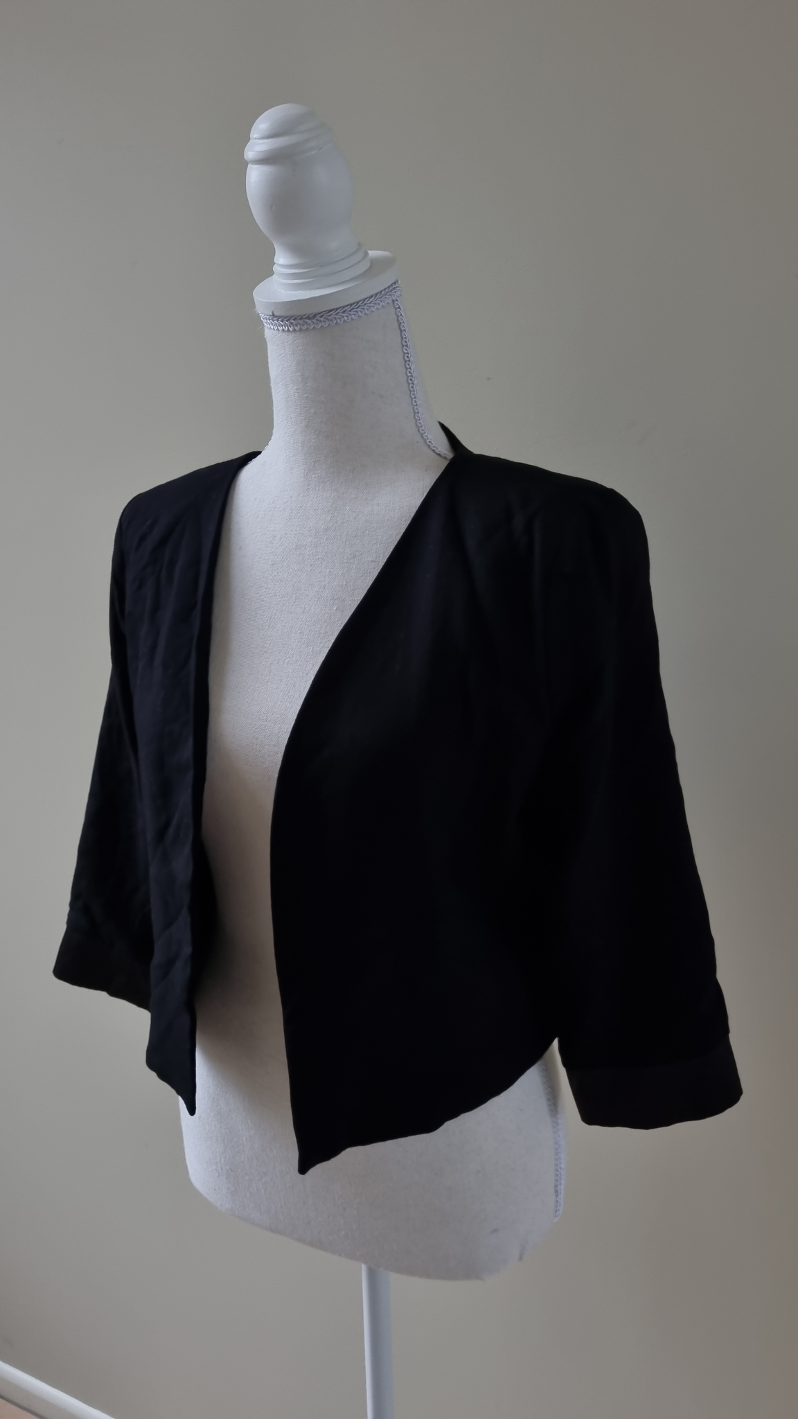 Repertoire Black Wool Blend Jacket size 10, image 2