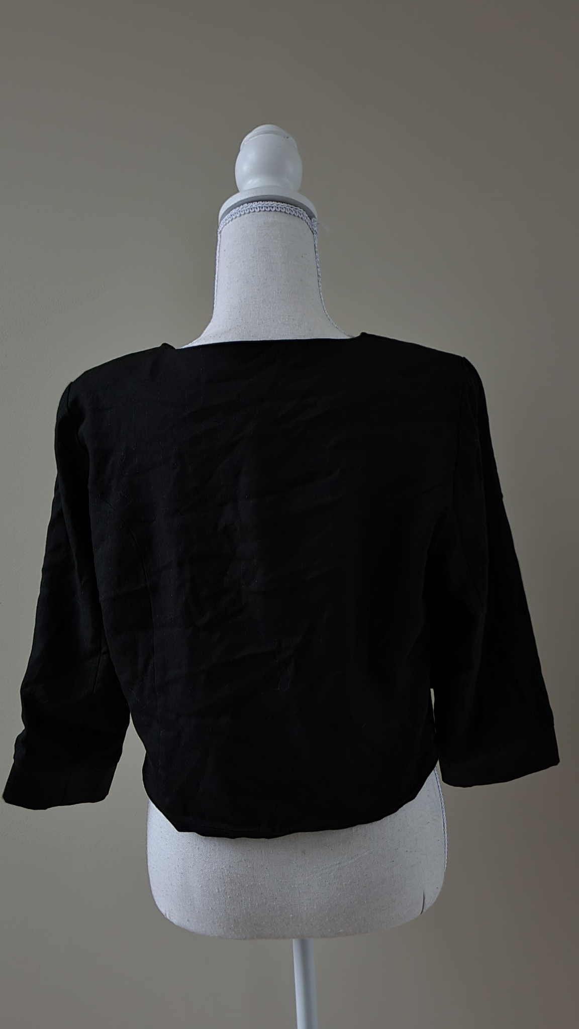 Repertoire Black Wool Blend Jacket size 10, image 3