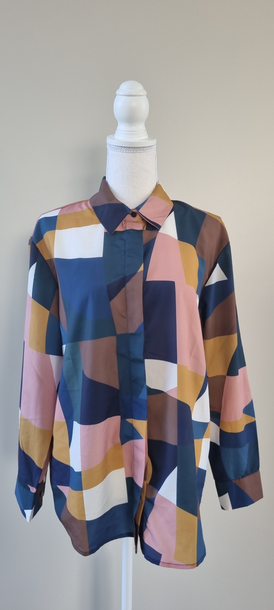 Grace Hill Silk Tunic Shirt size 16