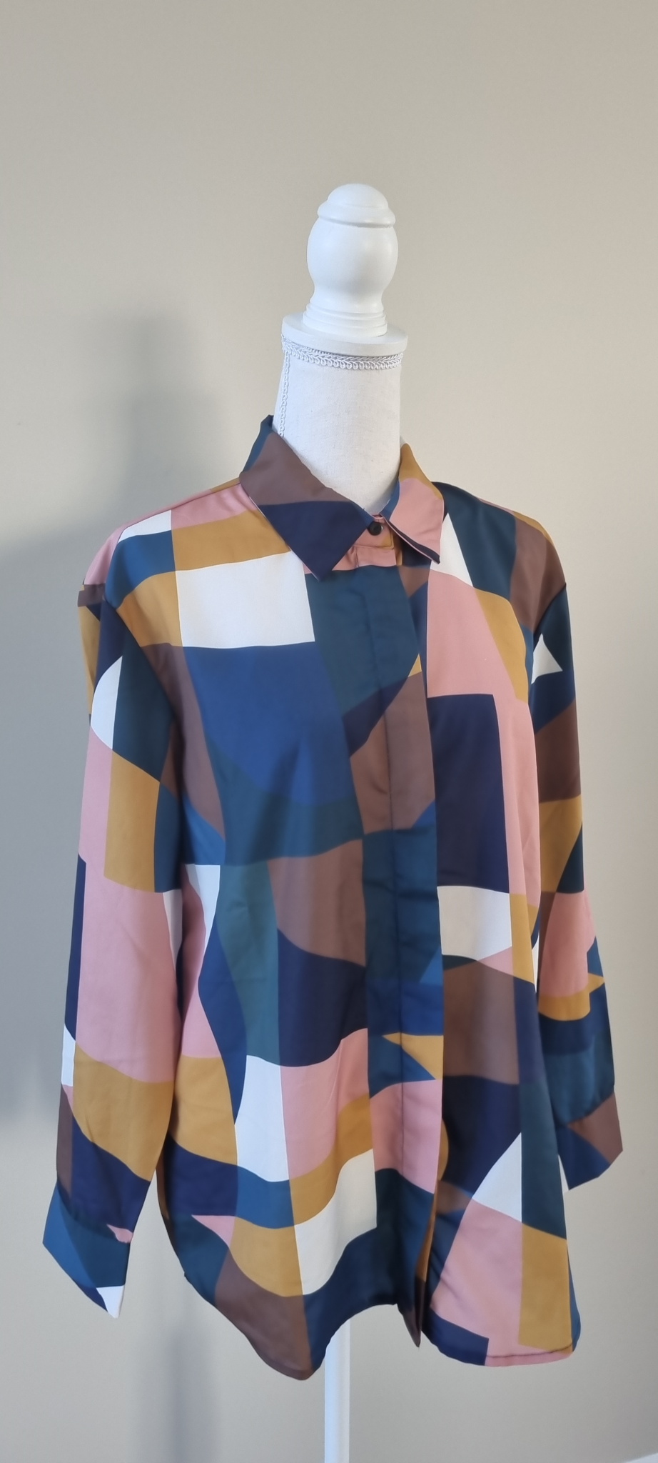 Grace Hill Silk Tunic Shirt size 16, image 2