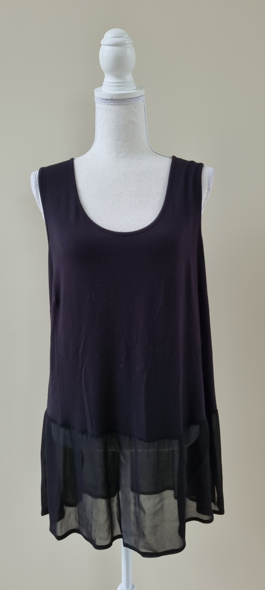 Verge size M Black Hudson Tank Top