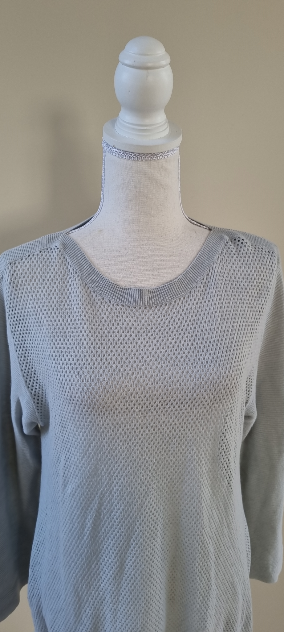 White on Black Linen Blend Top S, image 2
