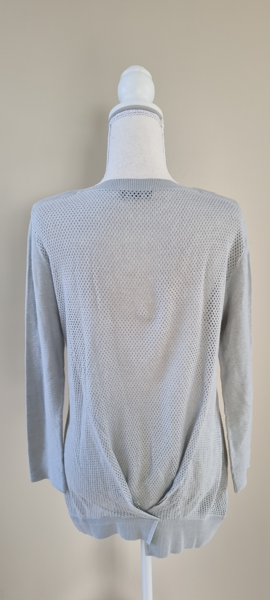 White on Black Linen Blend Top S, image 4