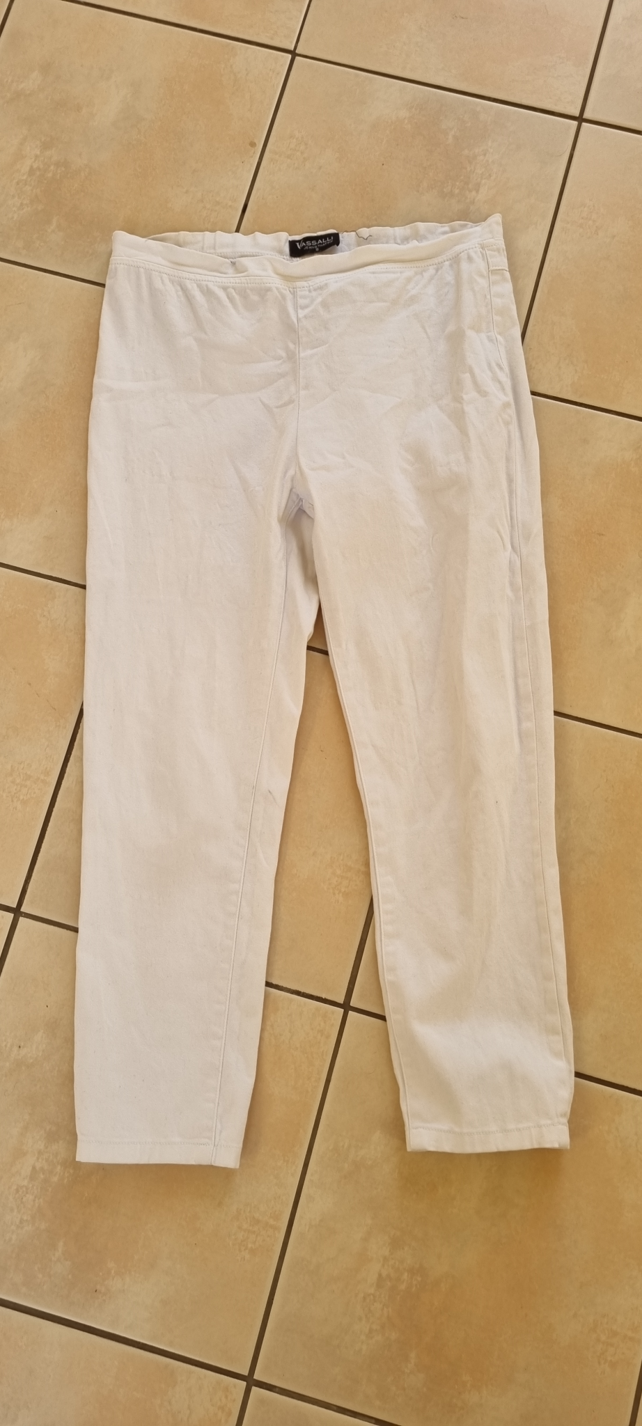 Vassalli White Jeans size 8, image 2