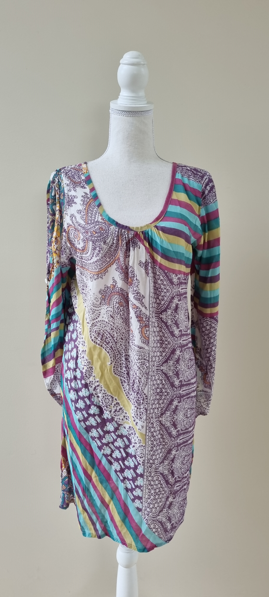 Batik Silk Dress size M/L, image 2