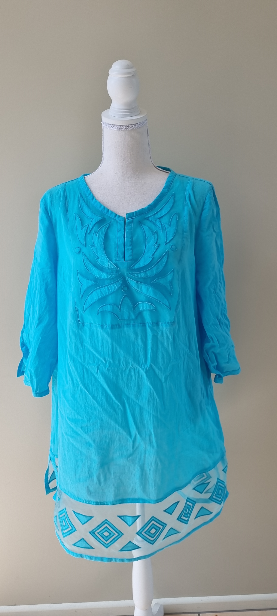 Blue Illusion Top size XL / 16