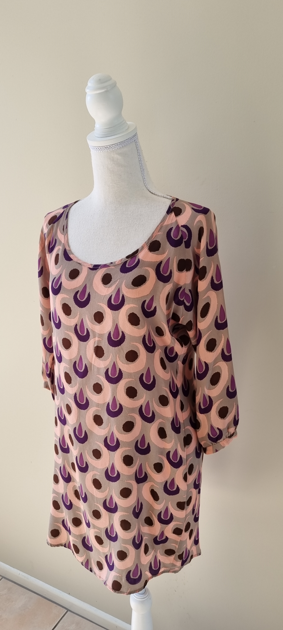 Juliette Hogan Silk Dress size 8, image 3