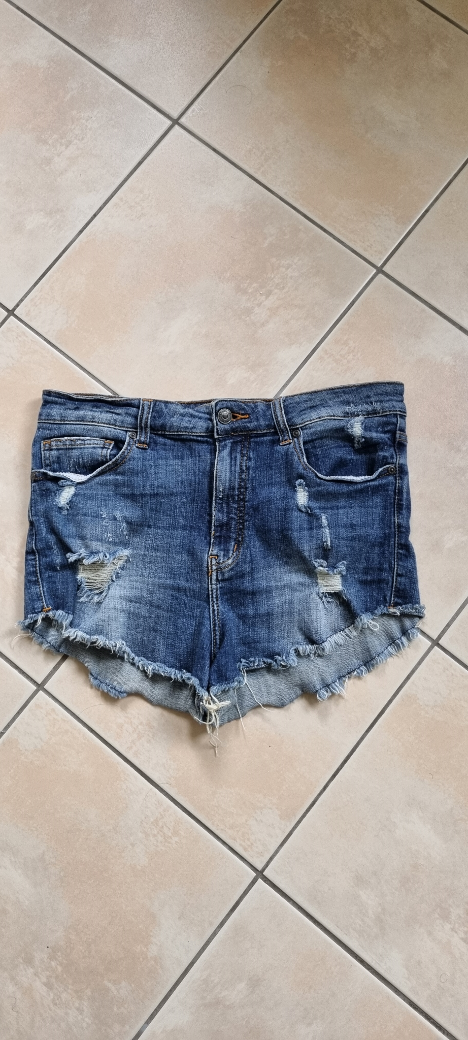 Eunina Blue Denim Shorts size 12, image 2