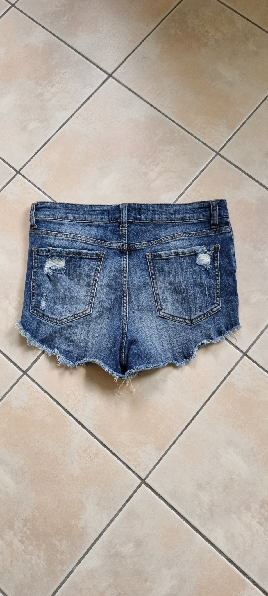 Eunina Blue Denim Shorts size 12, image 3