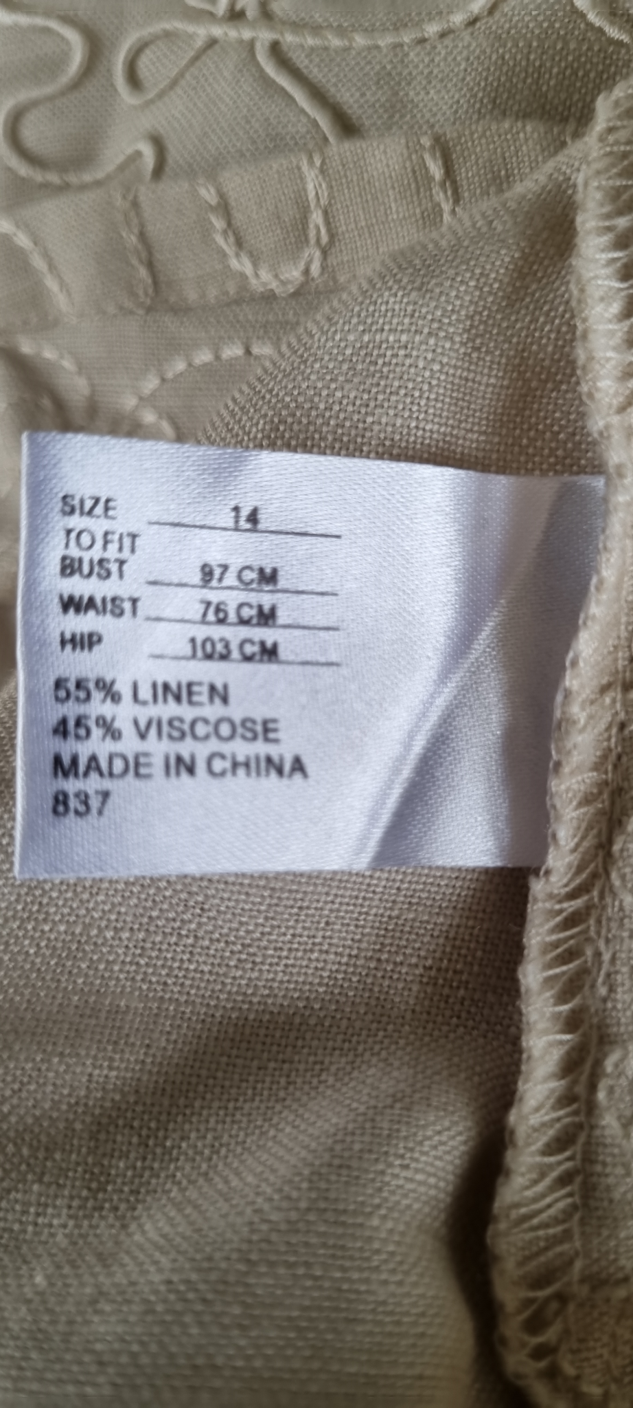 Together Linen Blend Top size 14, image 5