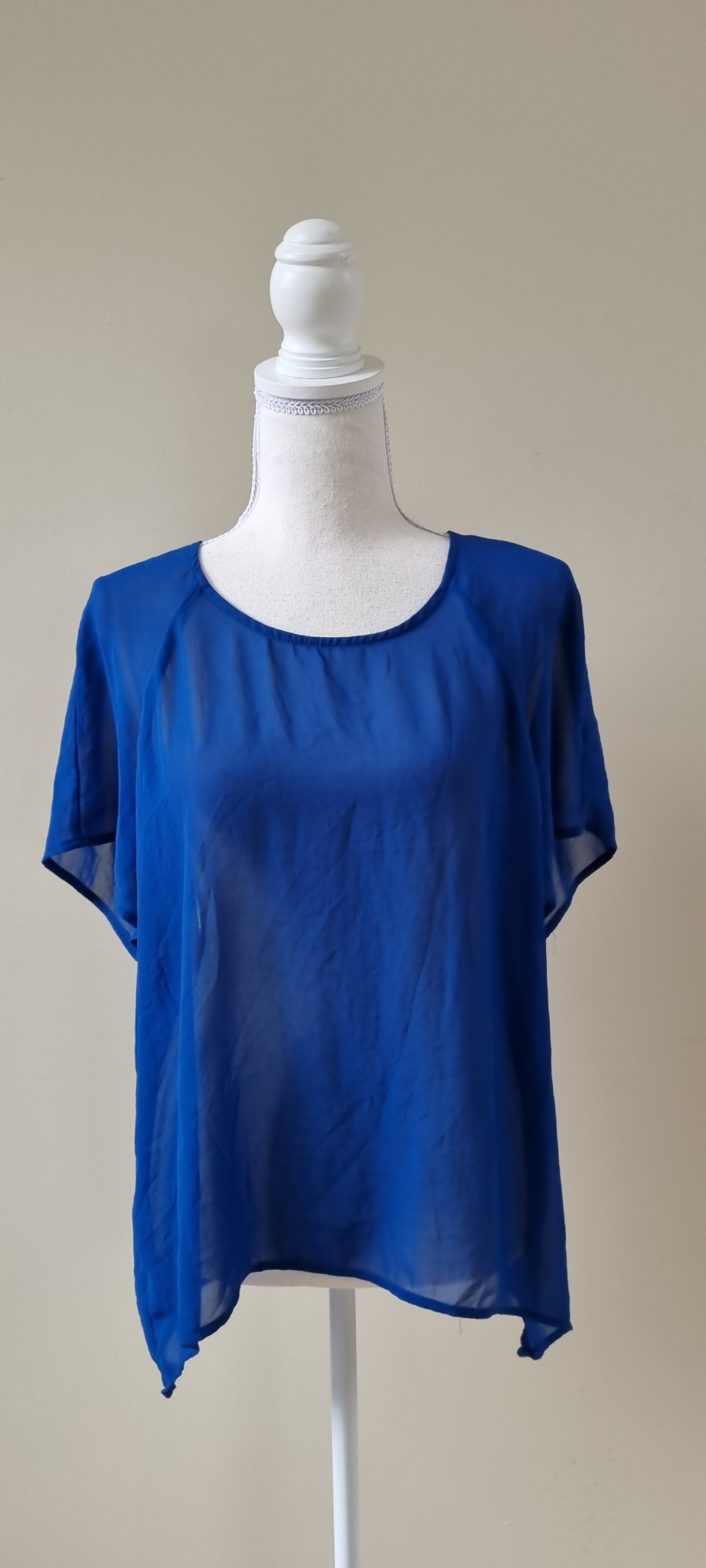Ricochet Blue Tunic Top size 10, image 2