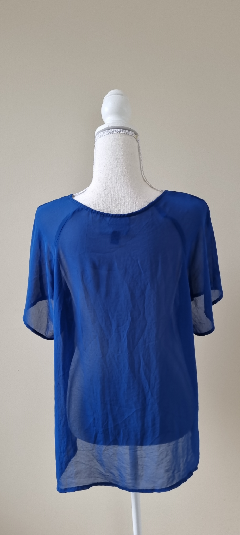 Ricochet Blue Tunic Top size 10, image 4