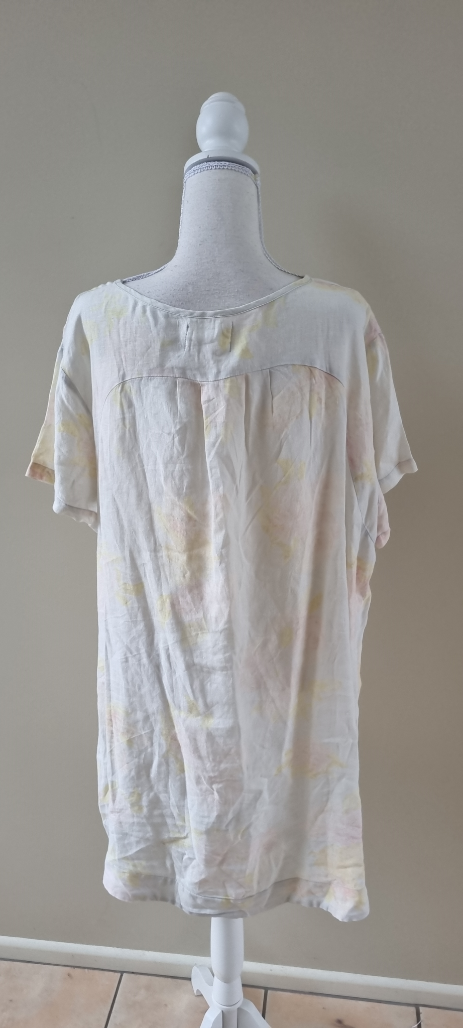 Angel Lace Linen Tunic Top size L / 18-20, image 3