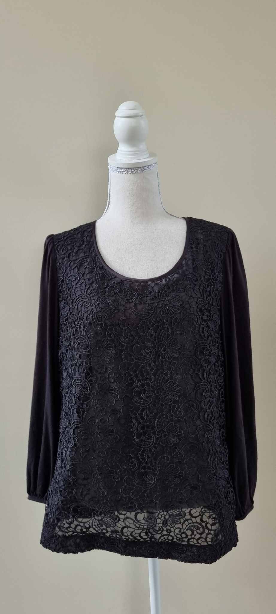 Sable & Minx Merino Contrast Top size 14