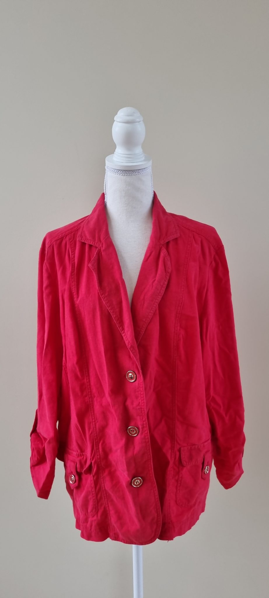 Twin Rivers Linen Blend Jacket Size 20