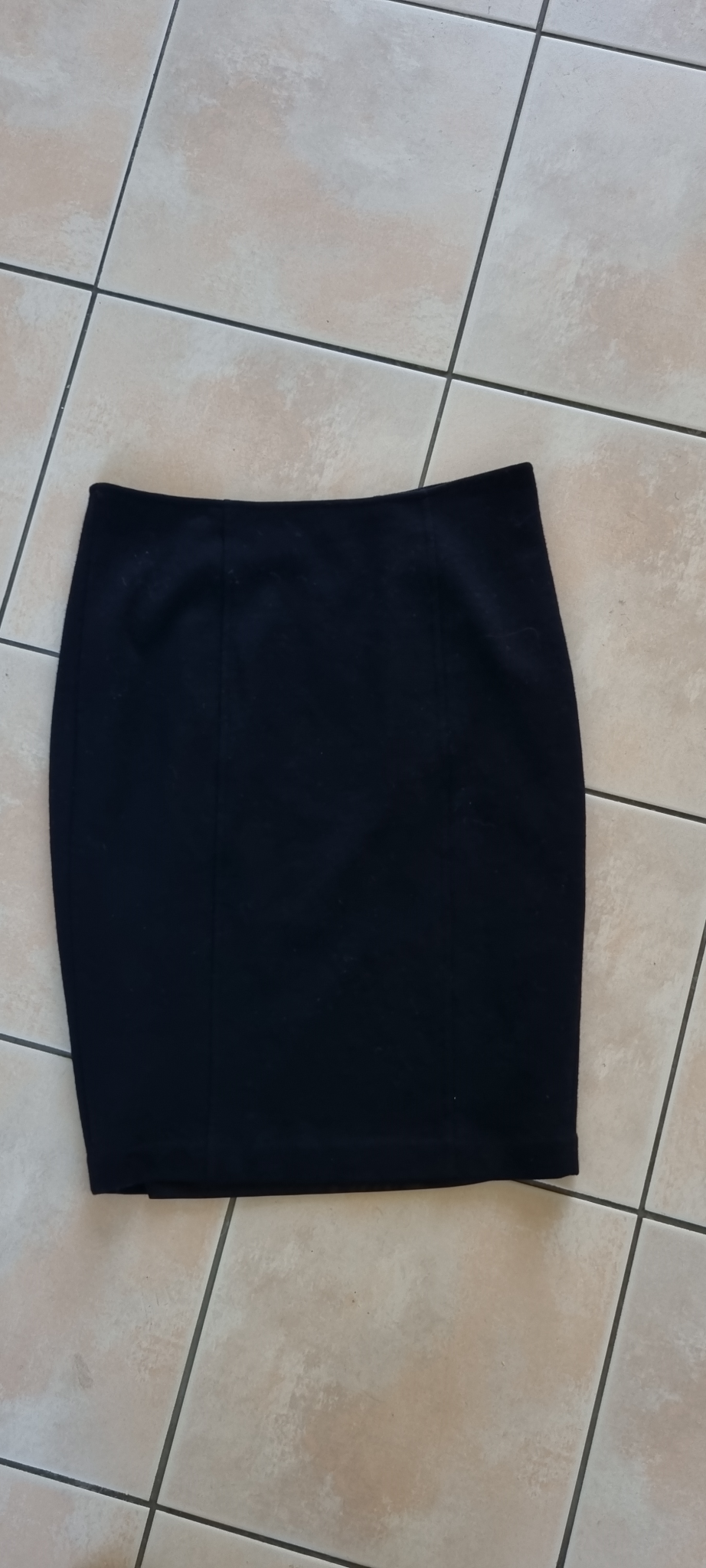 Paula Ryan Black Wool Skirt Size M