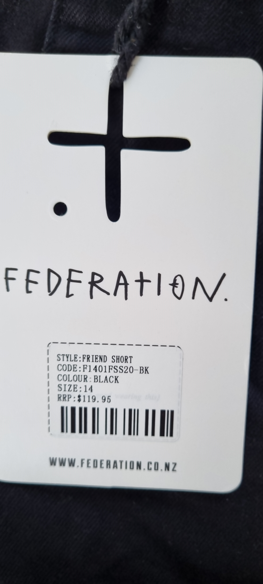 Federation Denim Shorts size 14 NEW WITH TAG $119.95, image 3