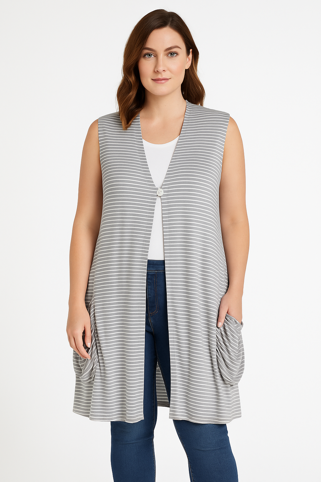 Cherry Blasko Tunic Vest Top Size 16, image 5