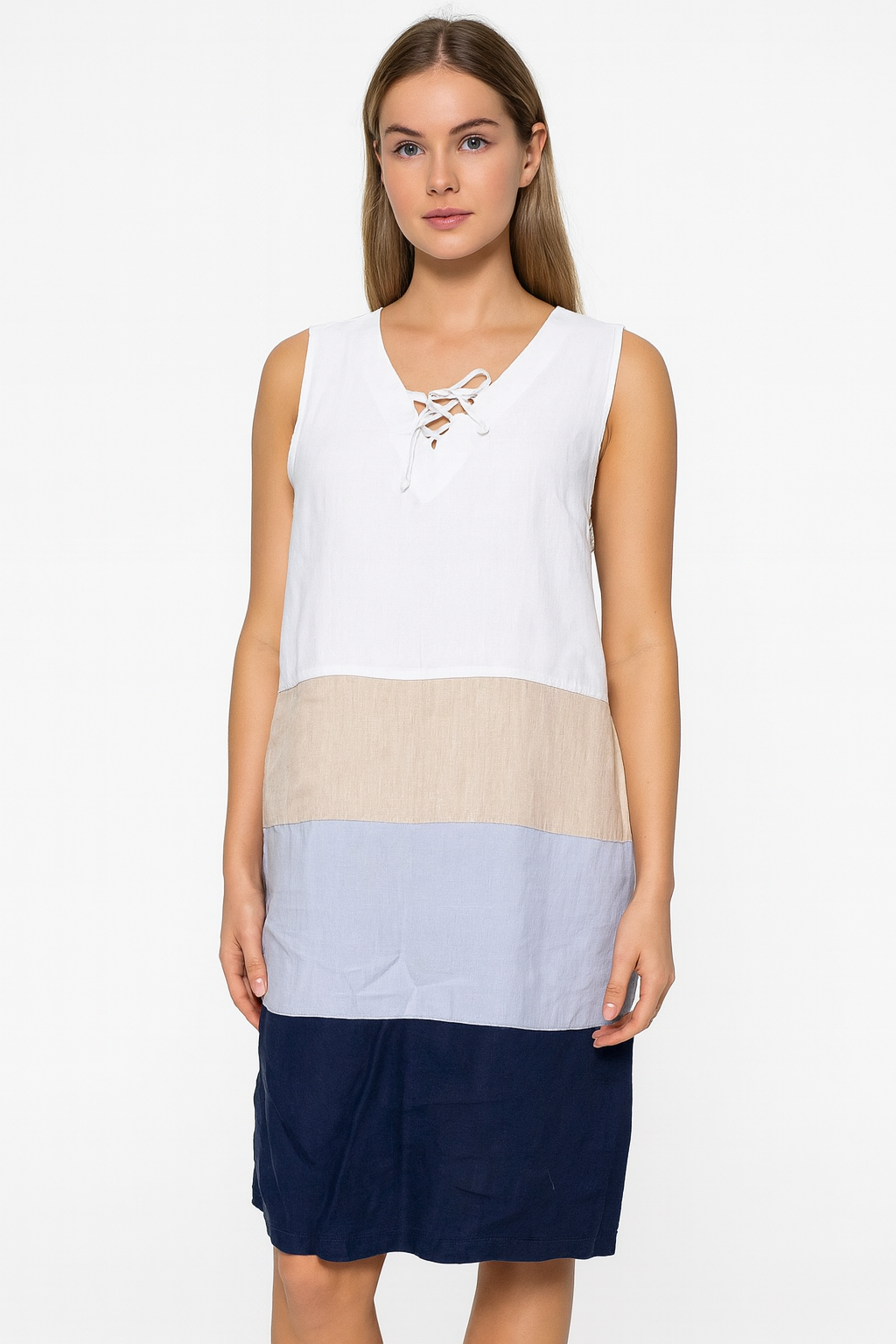Pingpong Linen Dress Size 12, image 4