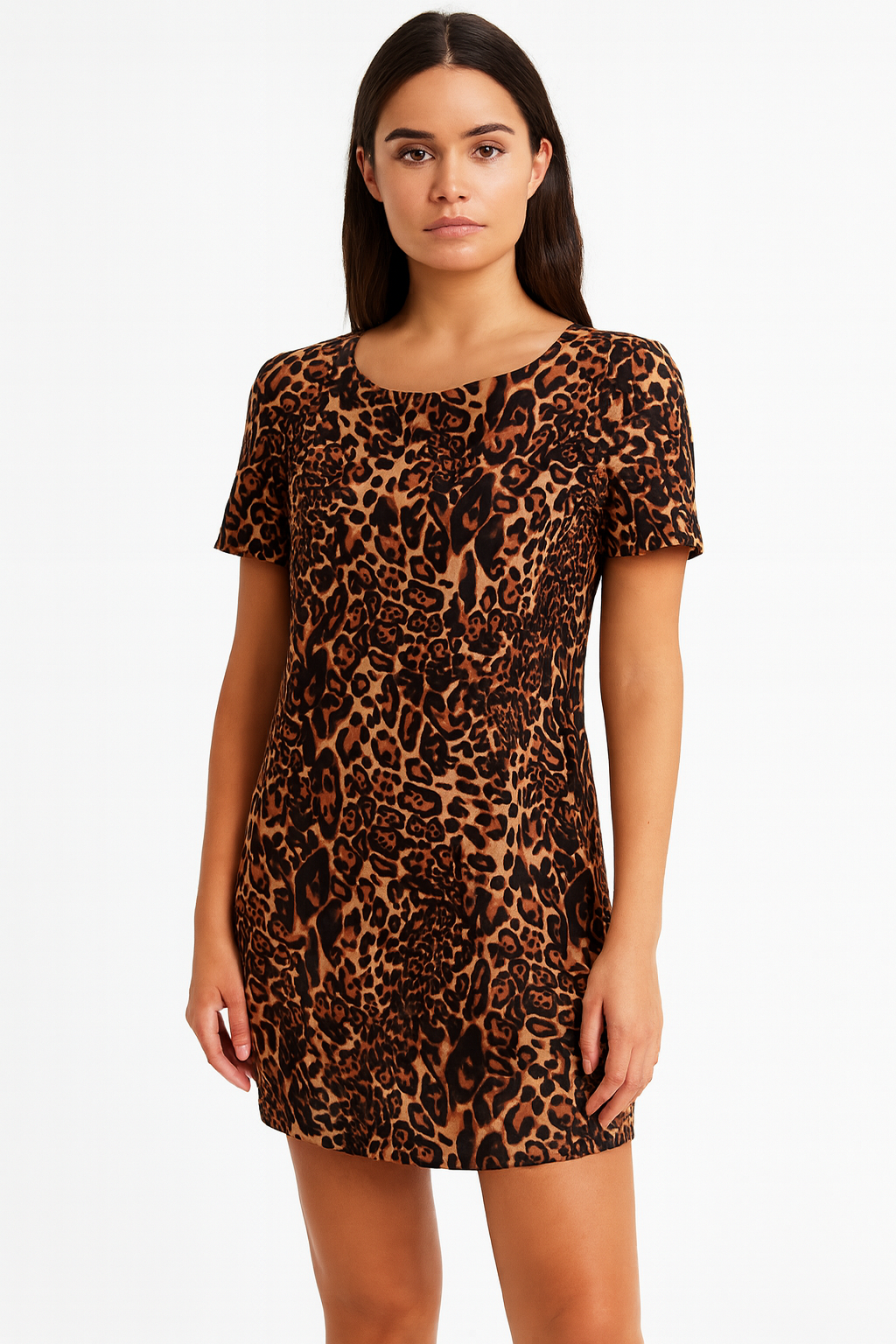All About Eve Leopard Print Mini Dress Size 10