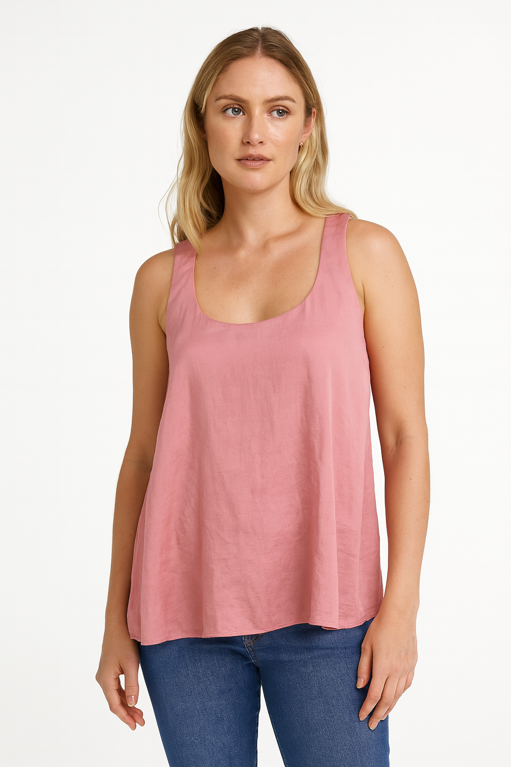 Glassons Pink Sleeveless Top Size 16 Soft & Silky Fee