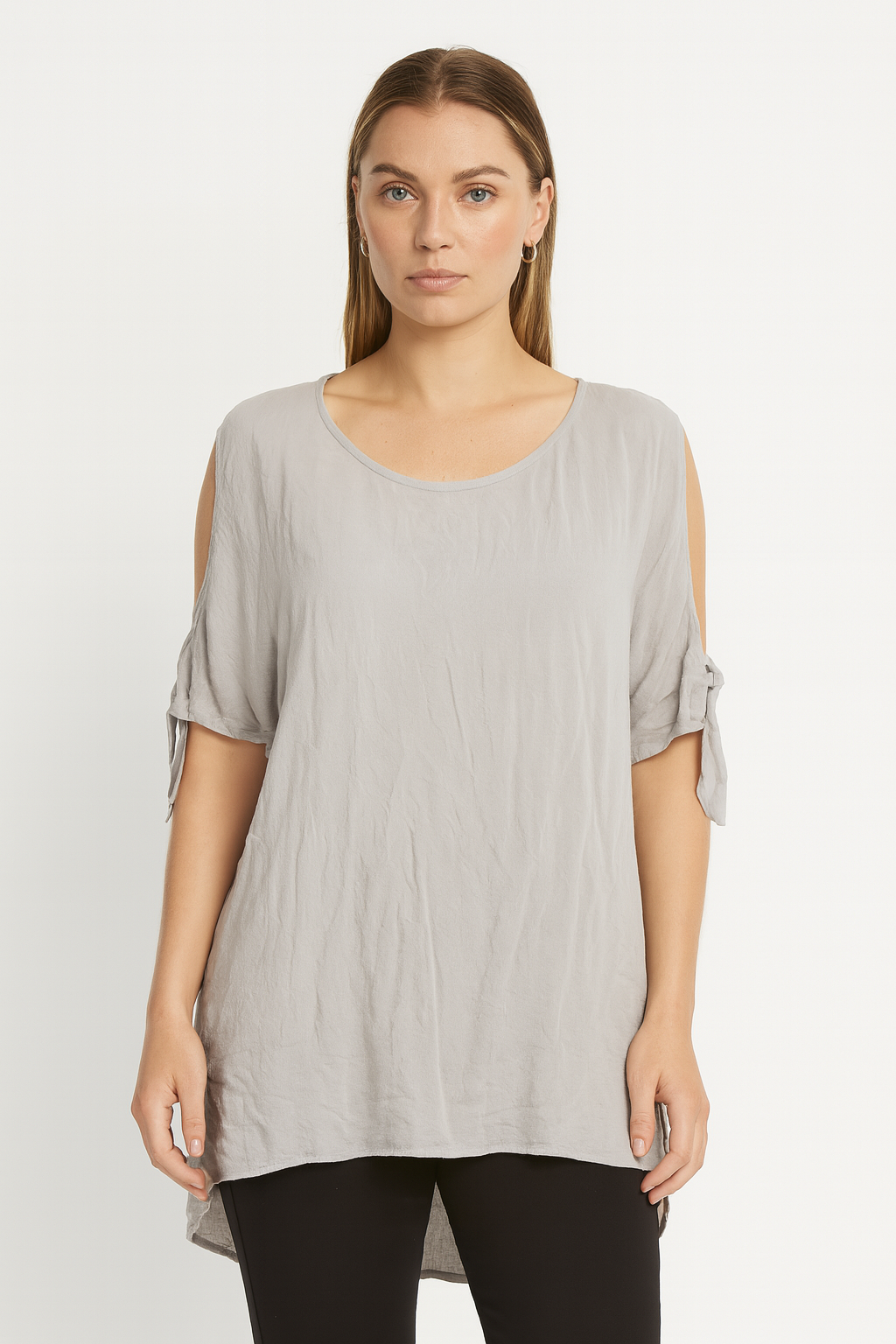 Whistle Pale Grey Top Size 14