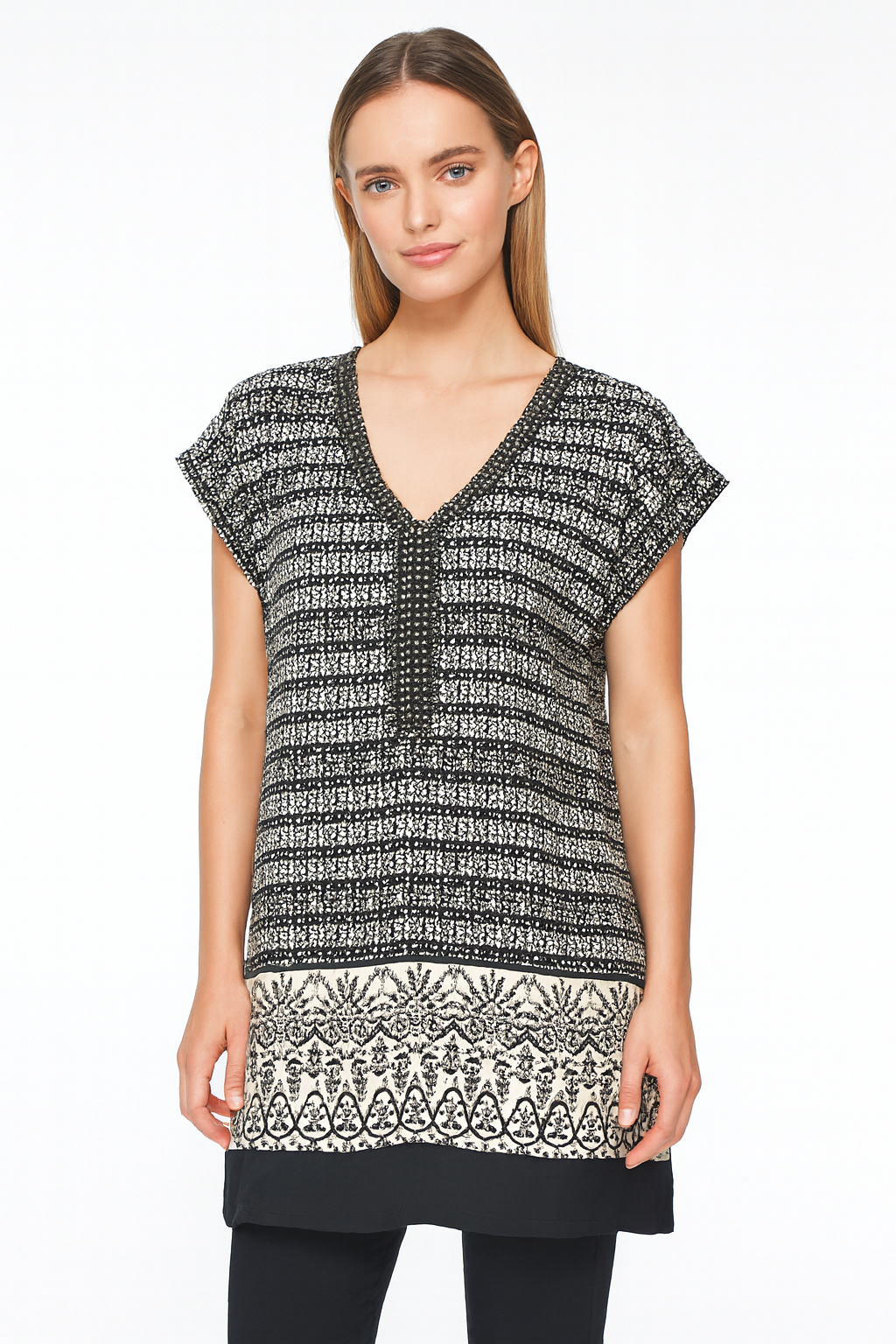 Jacqui E Tunic Top size 14