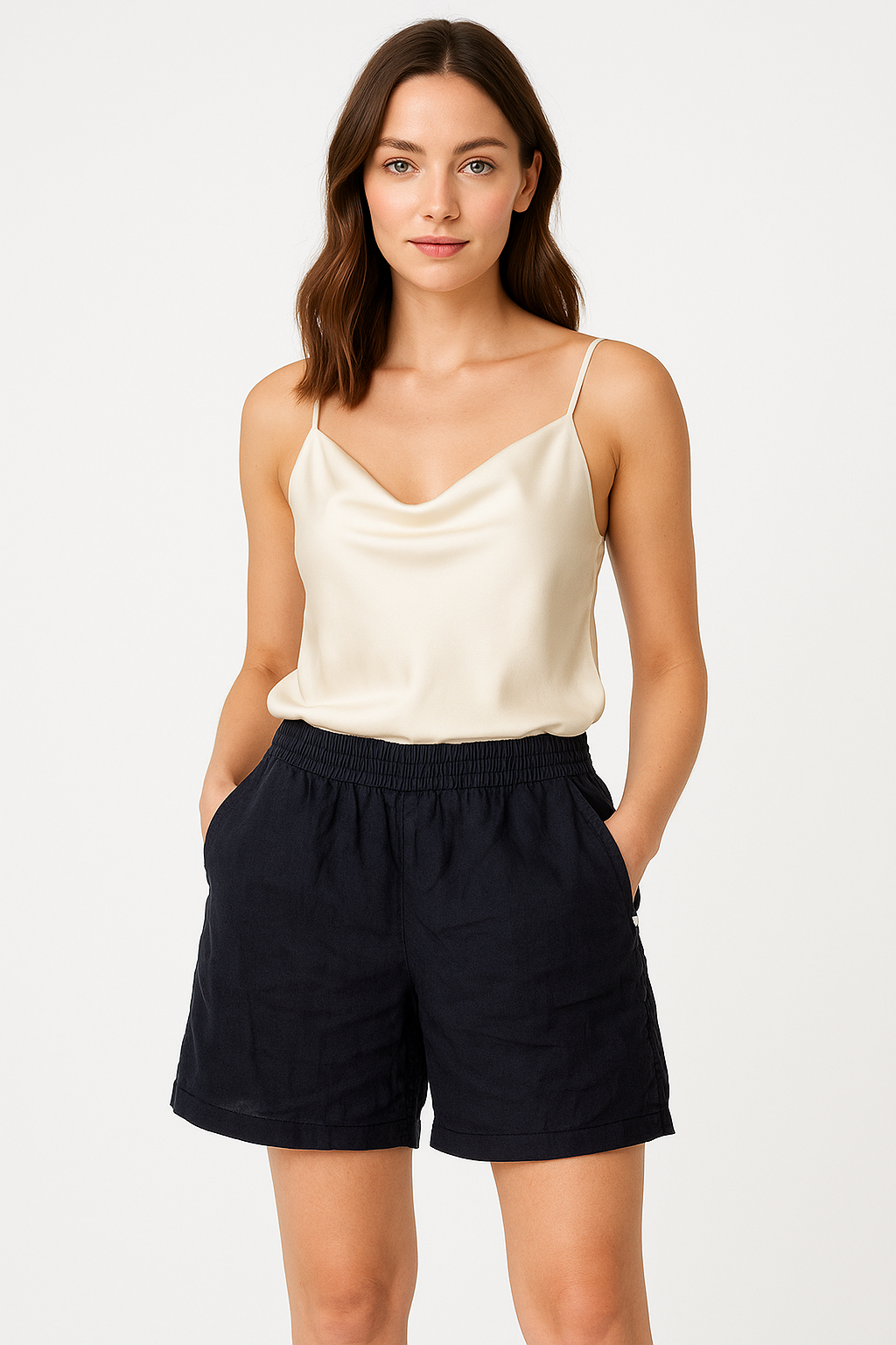 Angel Lace Linen Shorts size 14, image 4