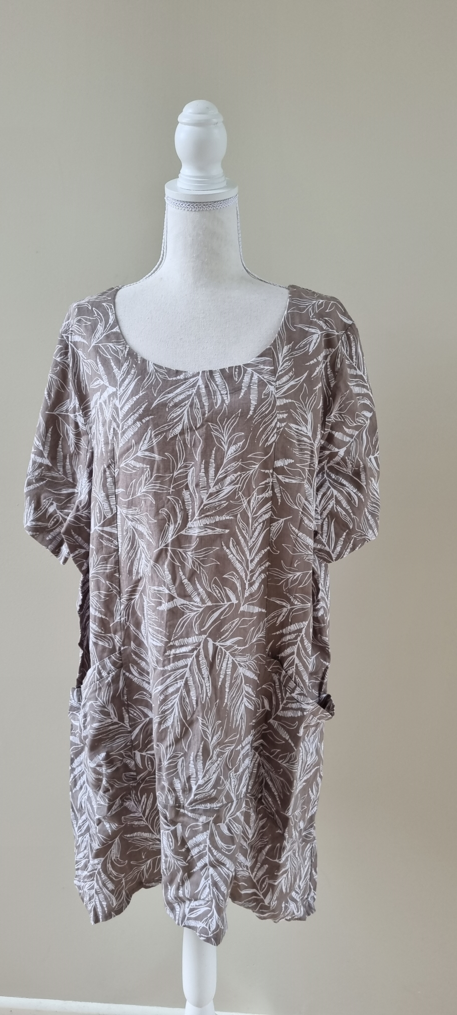 Virtuelle Linen Blend Tunic Dress Size 22