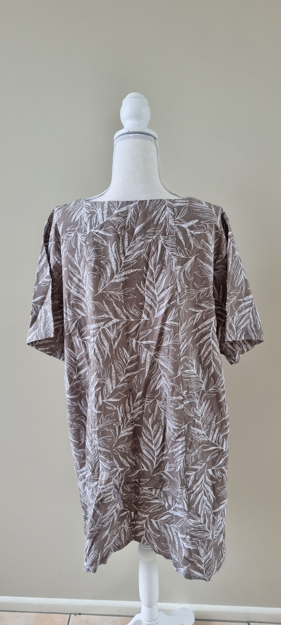 Virtuelle Linen Blend Tunic Dress Size 22, image 3