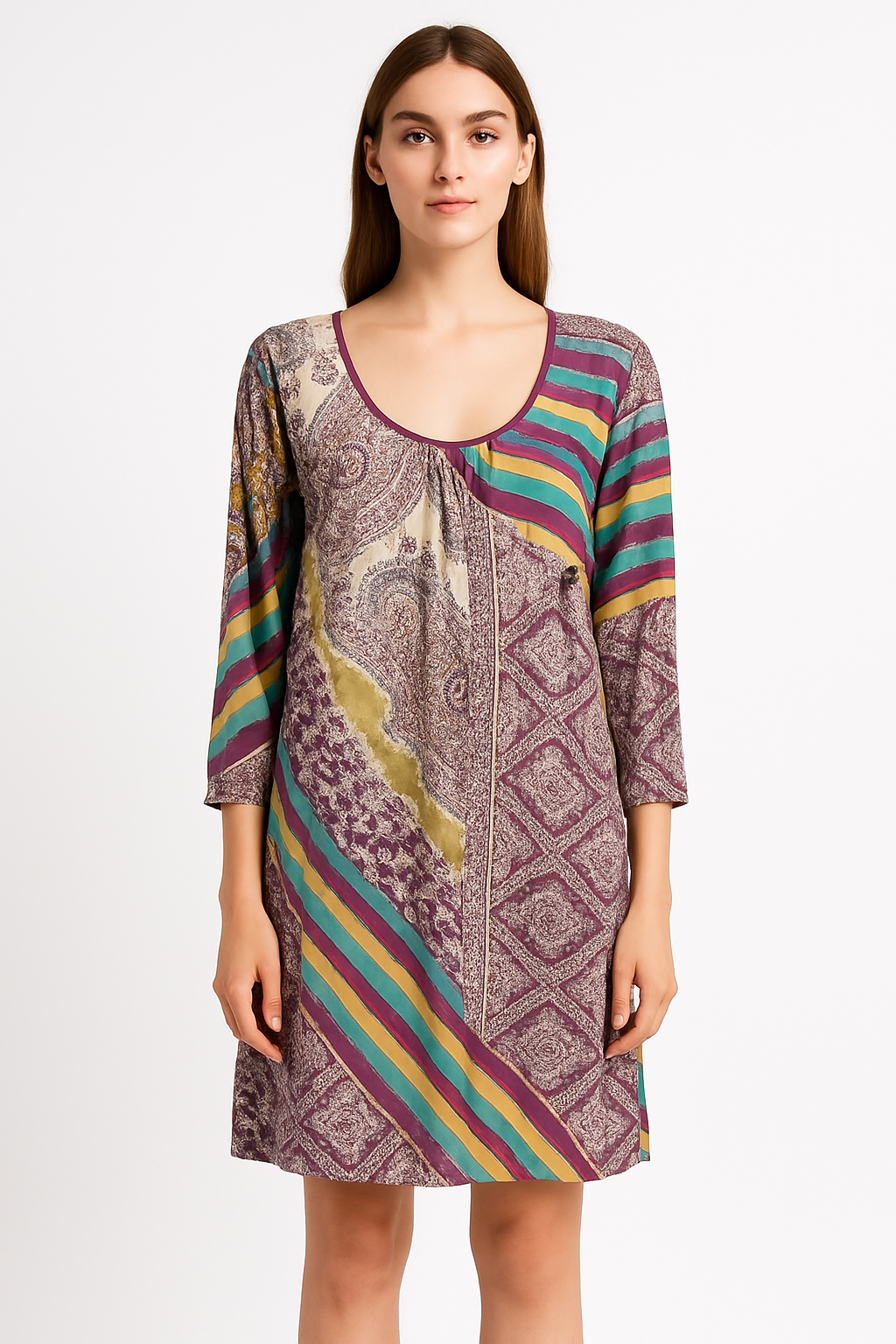 Batik Silk Dress size M/L