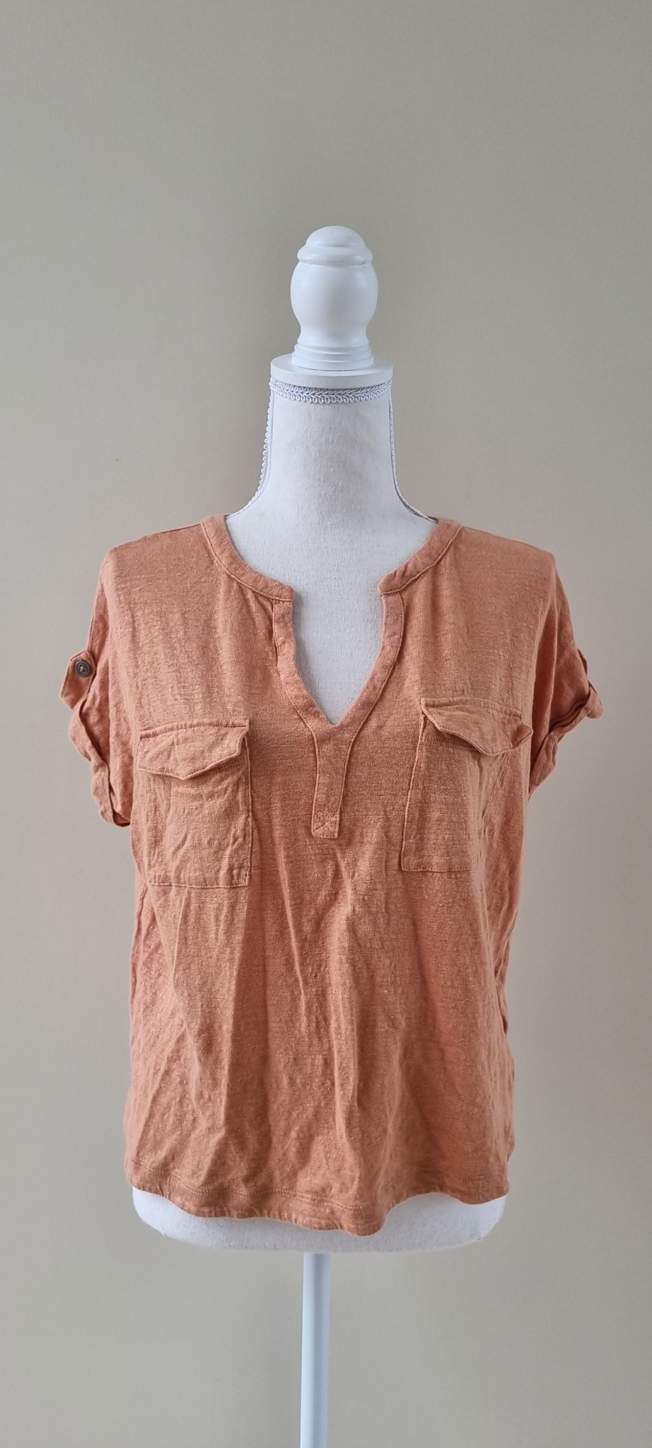 Nicole Miller Linen Top Size L / 14