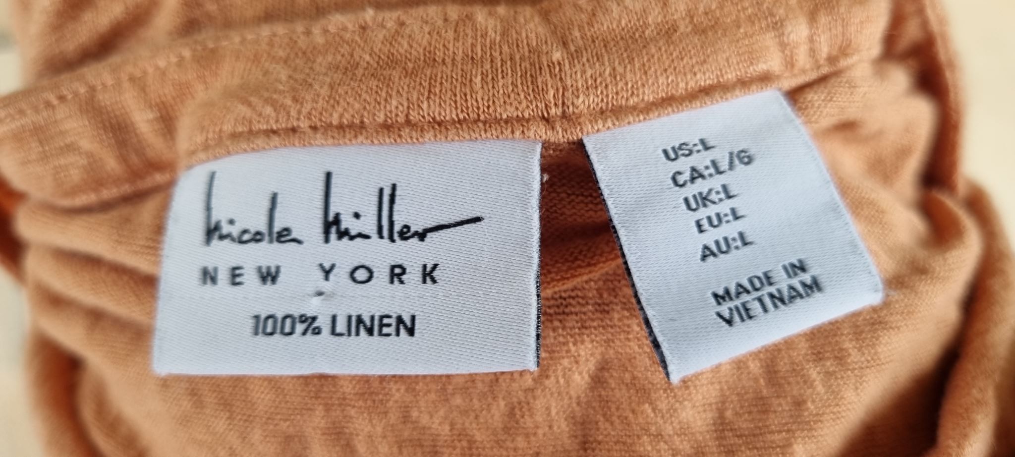 Nicole Miller Linen Top Size L / 14, image 5