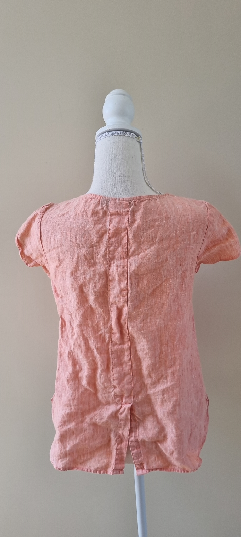 Blue Illusion Linen Top size 10, image 3