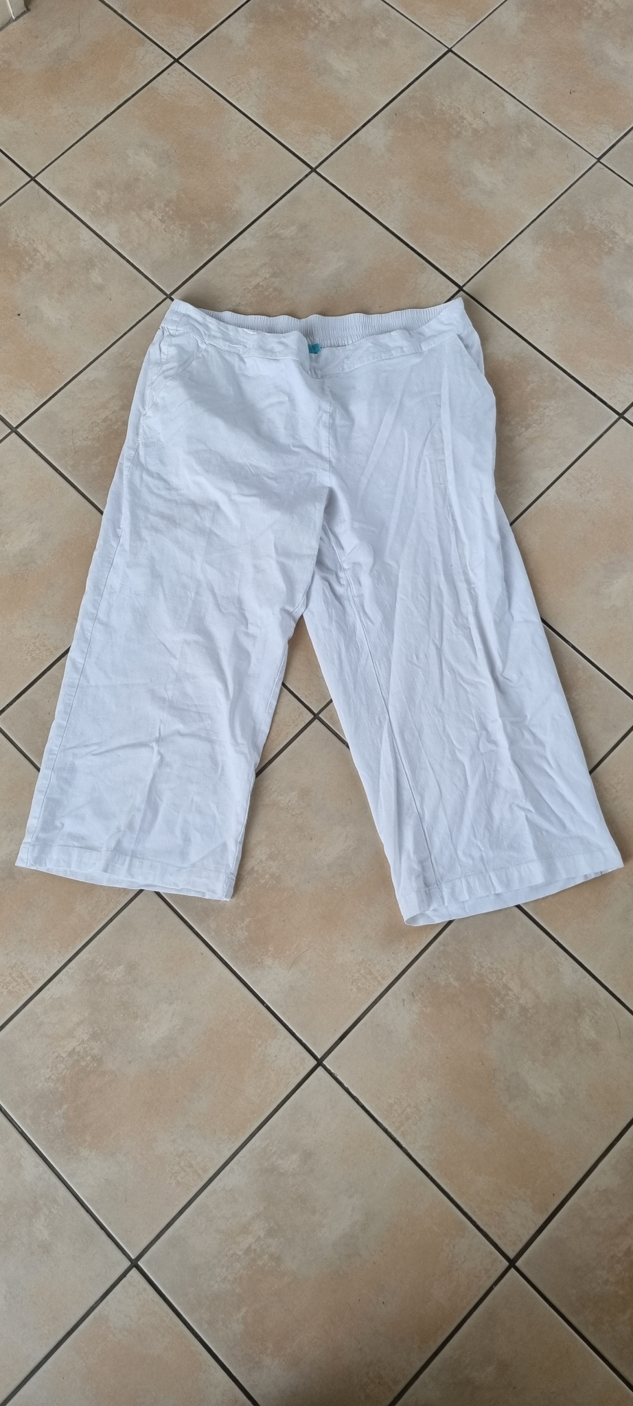 Blue Illusion Linen Blend Pants size 2L / 18