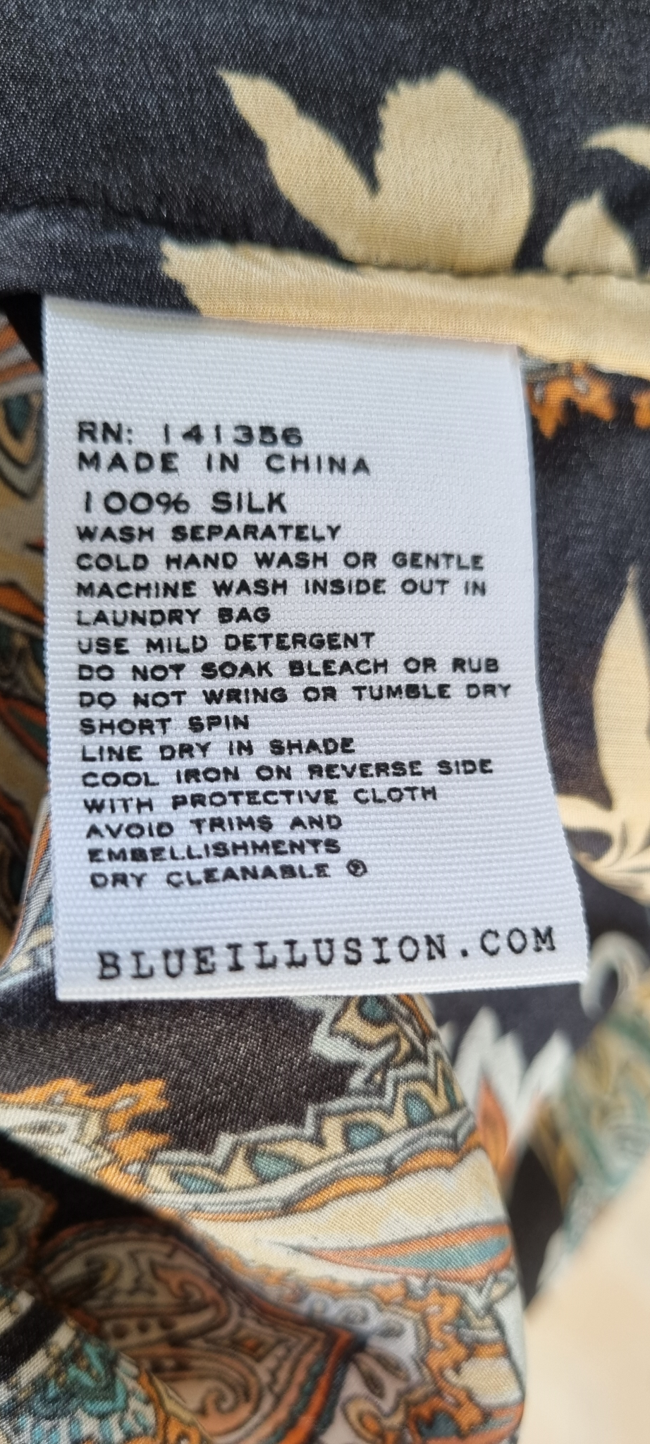 Blue Illusion Silk Dress Size 10, image 4